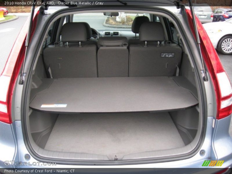 Glacier Blue Metallic / Gray 2010 Honda CR-V EX-L AWD