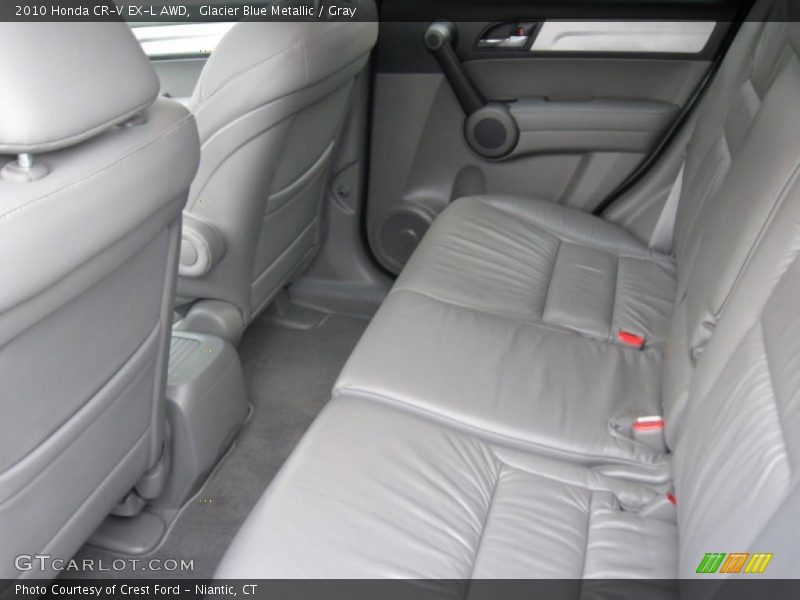 Glacier Blue Metallic / Gray 2010 Honda CR-V EX-L AWD