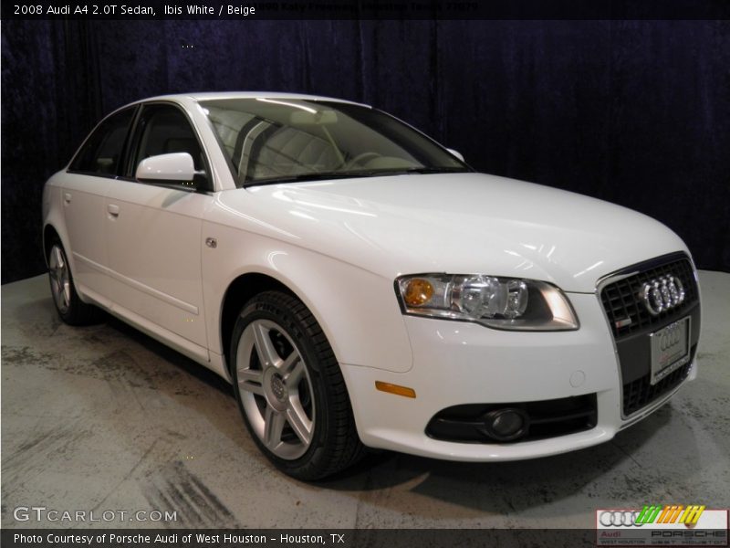 Ibis White / Beige 2008 Audi A4 2.0T Sedan