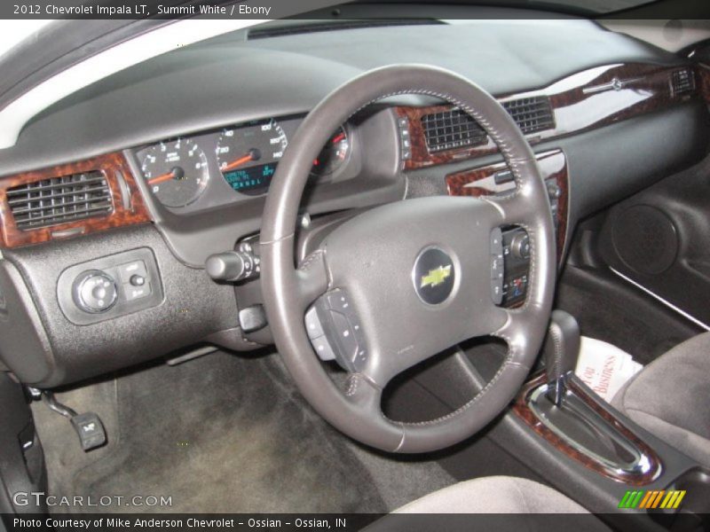 Summit White / Ebony 2012 Chevrolet Impala LT