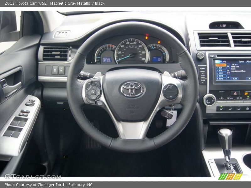 Magnetic Gray Metallic / Black 2012 Toyota Camry SE