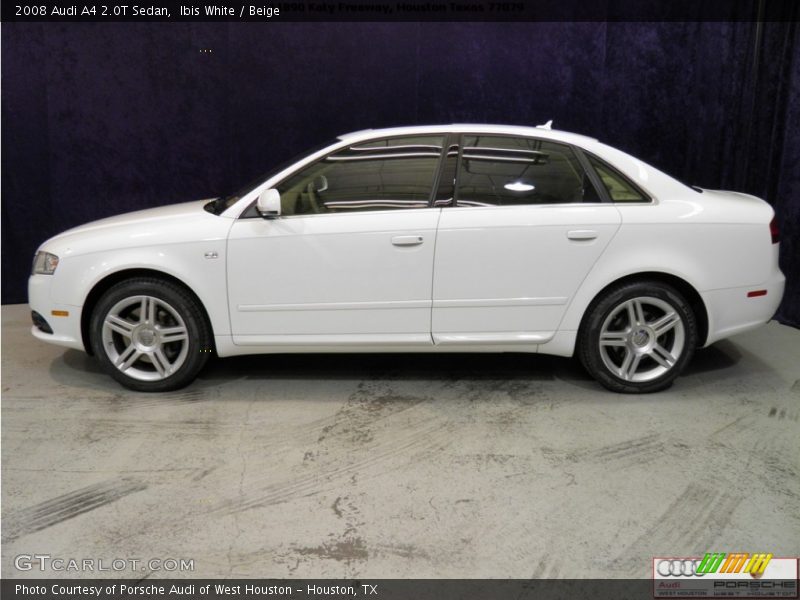 Ibis White / Beige 2008 Audi A4 2.0T Sedan