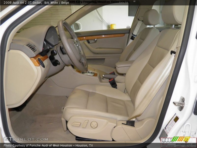 Ibis White / Beige 2008 Audi A4 2.0T Sedan