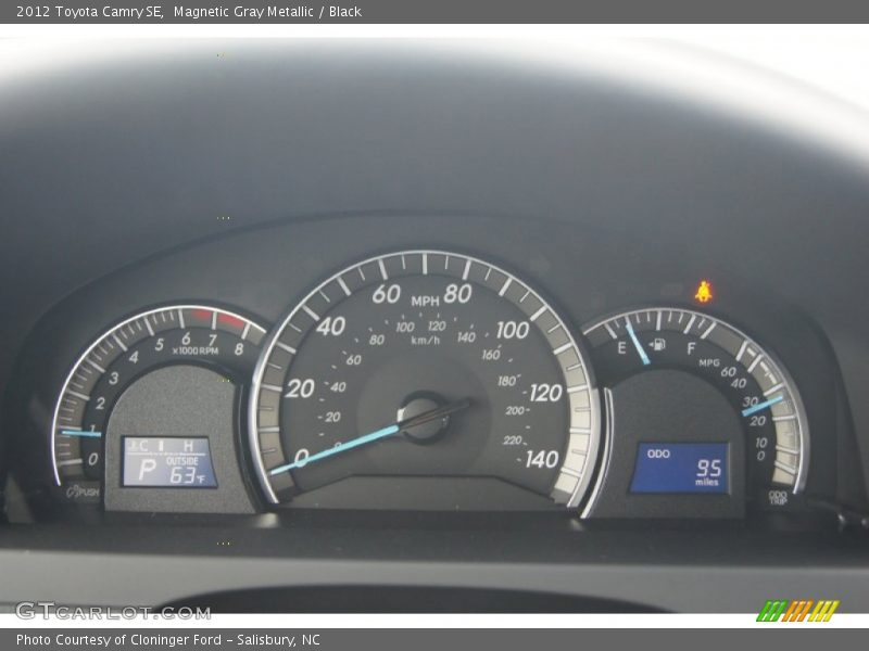 Magnetic Gray Metallic / Black 2012 Toyota Camry SE
