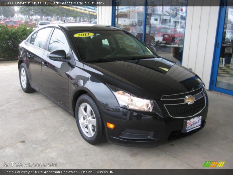 Black Granite Metallic / Jet Black 2011 Chevrolet Cruze LT