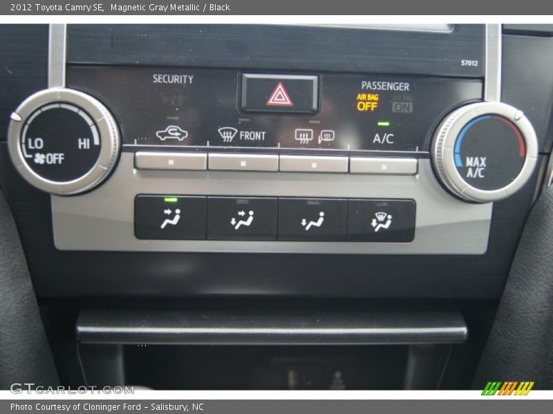 Magnetic Gray Metallic / Black 2012 Toyota Camry SE