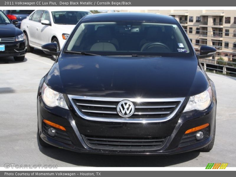 Deep Black Metallic / Cornsilk Beige/Black 2011 Volkswagen CC Lux Plus