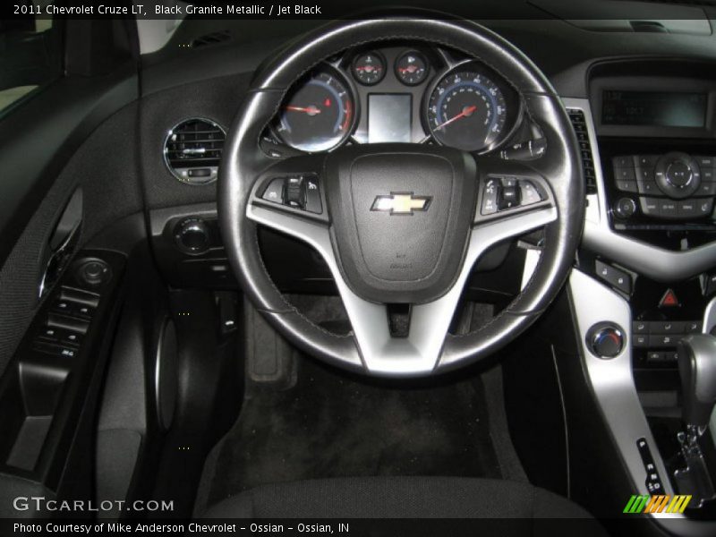 Black Granite Metallic / Jet Black 2011 Chevrolet Cruze LT