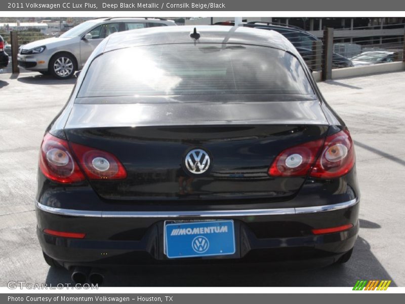 Deep Black Metallic / Cornsilk Beige/Black 2011 Volkswagen CC Lux Plus
