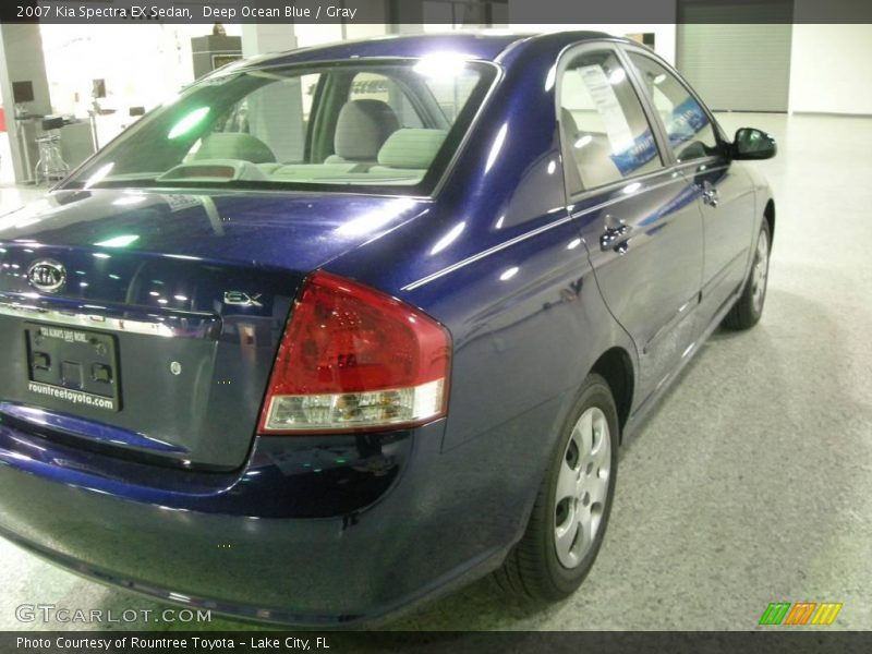 Deep Ocean Blue / Gray 2007 Kia Spectra EX Sedan