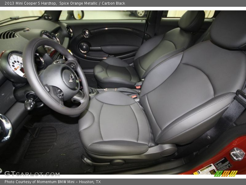 Spice Orange Metallic / Carbon Black 2013 Mini Cooper S Hardtop