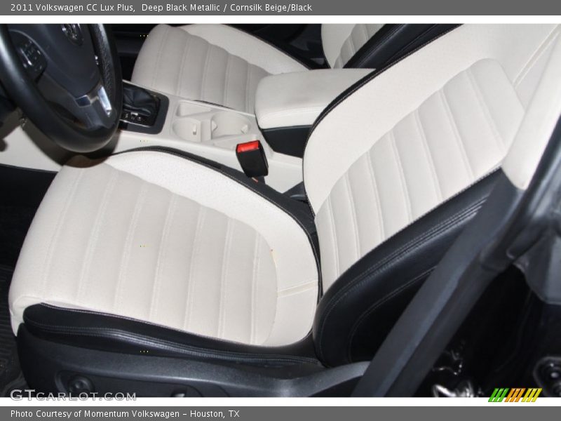 Deep Black Metallic / Cornsilk Beige/Black 2011 Volkswagen CC Lux Plus