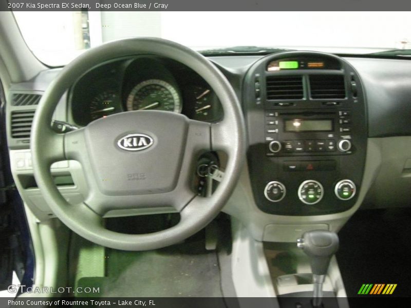 Deep Ocean Blue / Gray 2007 Kia Spectra EX Sedan