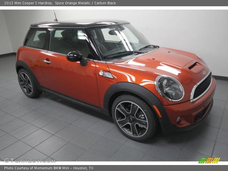 Spice Orange Metallic / Carbon Black 2013 Mini Cooper S Hardtop