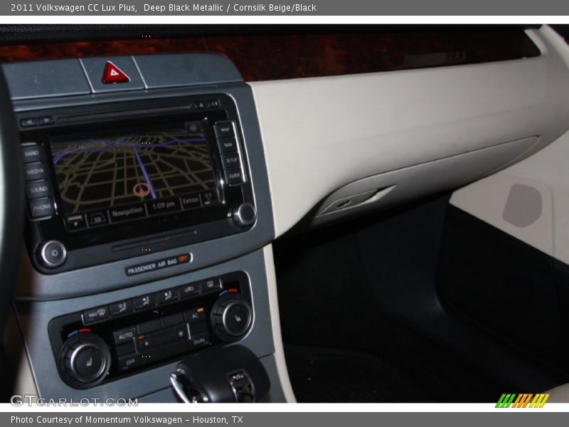 Deep Black Metallic / Cornsilk Beige/Black 2011 Volkswagen CC Lux Plus