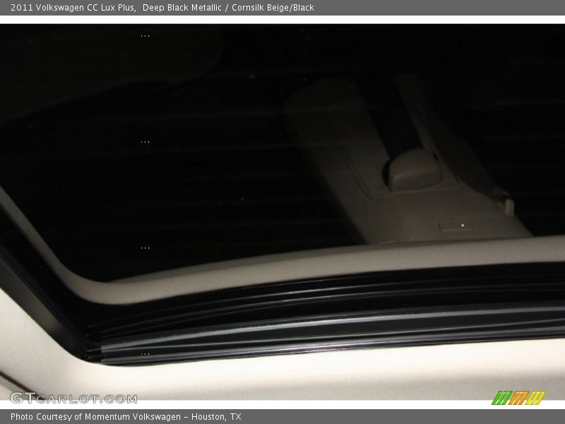 Deep Black Metallic / Cornsilk Beige/Black 2011 Volkswagen CC Lux Plus