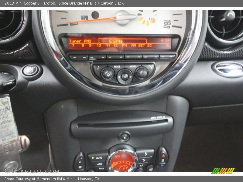 Spice Orange Metallic / Carbon Black 2013 Mini Cooper S Hardtop