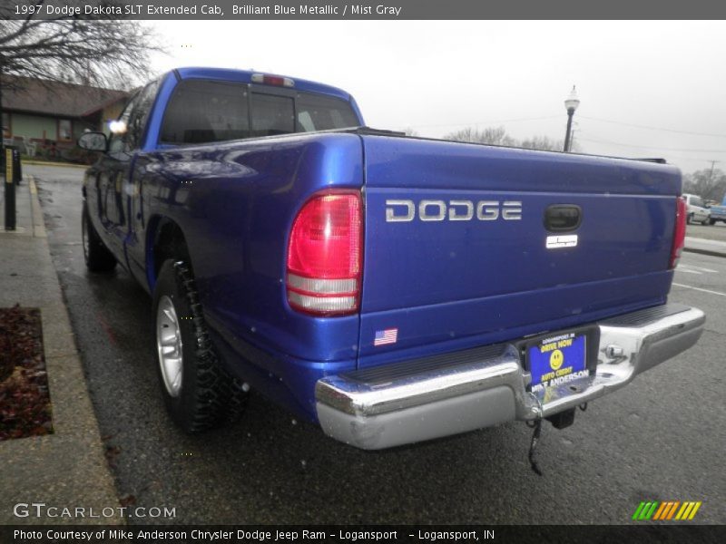 Brilliant Blue Metallic / Mist Gray 1997 Dodge Dakota SLT Extended Cab