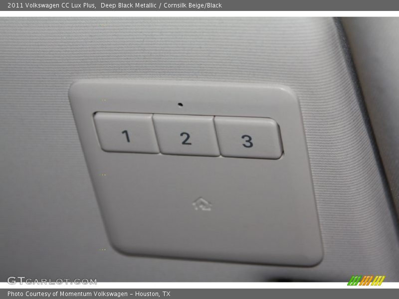 Deep Black Metallic / Cornsilk Beige/Black 2011 Volkswagen CC Lux Plus