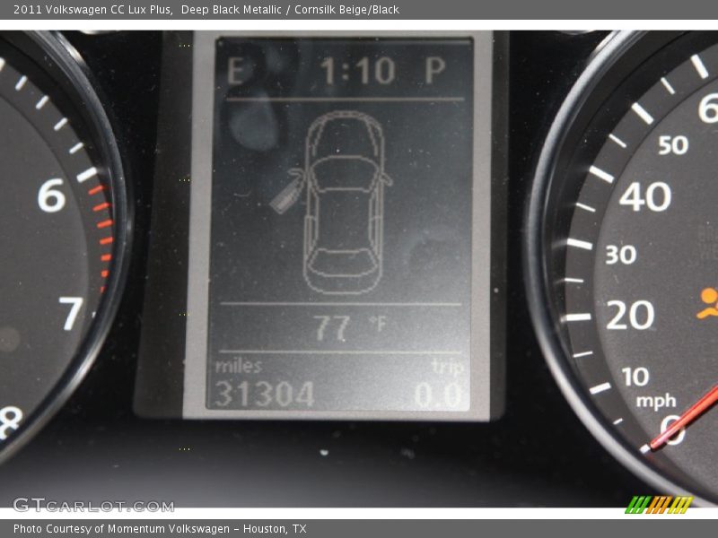 Deep Black Metallic / Cornsilk Beige/Black 2011 Volkswagen CC Lux Plus