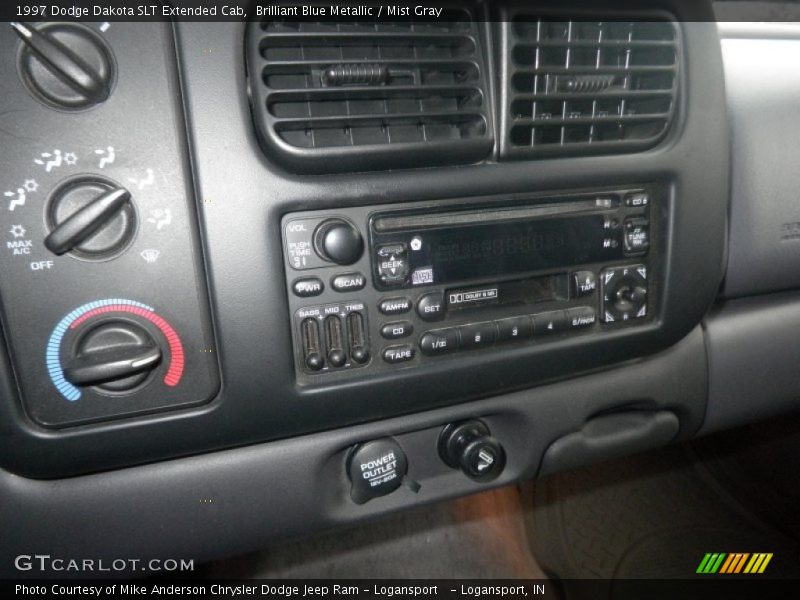 Brilliant Blue Metallic / Mist Gray 1997 Dodge Dakota SLT Extended Cab