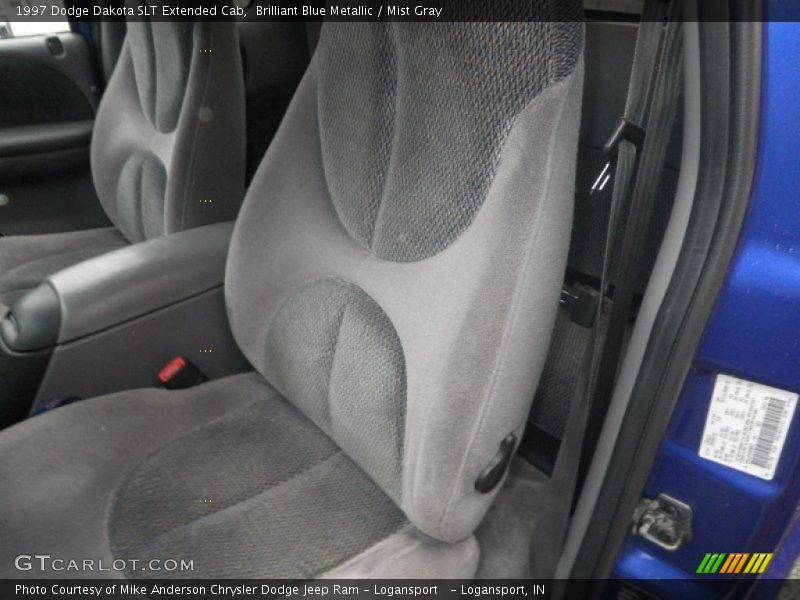 Brilliant Blue Metallic / Mist Gray 1997 Dodge Dakota SLT Extended Cab