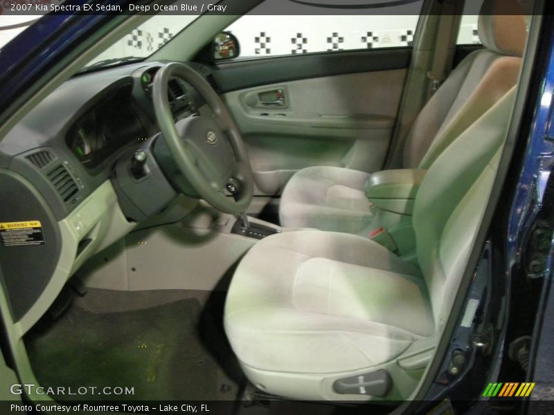 Deep Ocean Blue / Gray 2007 Kia Spectra EX Sedan