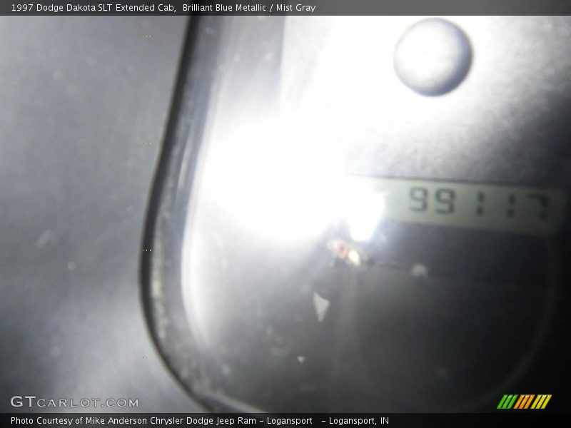 Brilliant Blue Metallic / Mist Gray 1997 Dodge Dakota SLT Extended Cab