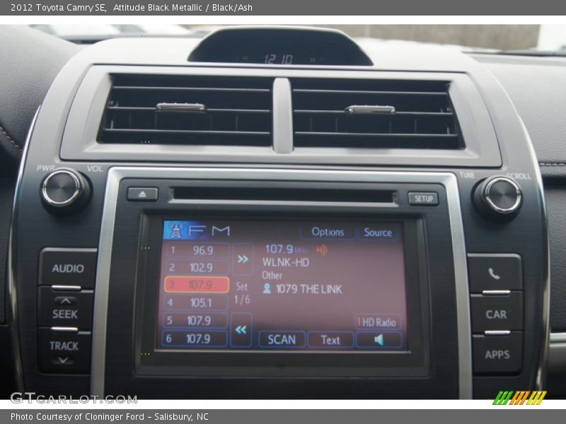 Attitude Black Metallic / Black/Ash 2012 Toyota Camry SE