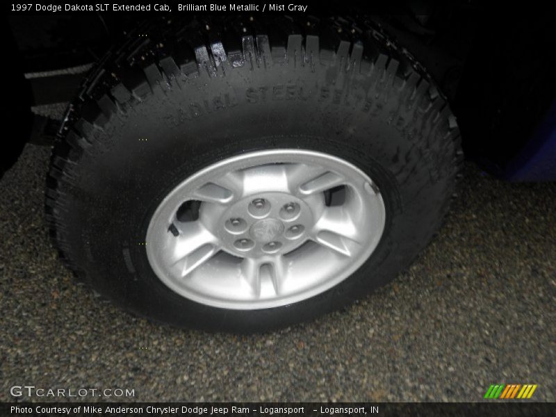 Brilliant Blue Metallic / Mist Gray 1997 Dodge Dakota SLT Extended Cab