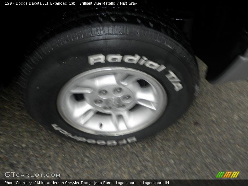 Brilliant Blue Metallic / Mist Gray 1997 Dodge Dakota SLT Extended Cab