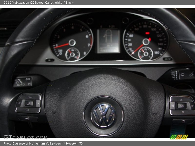 Candy White / Black 2010 Volkswagen CC Sport