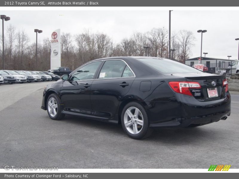 Attitude Black Metallic / Black 2012 Toyota Camry SE