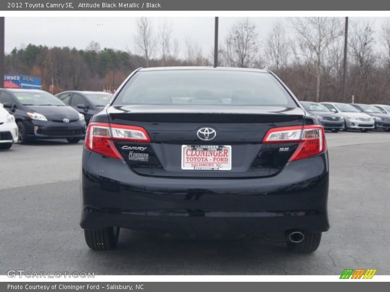 Attitude Black Metallic / Black 2012 Toyota Camry SE