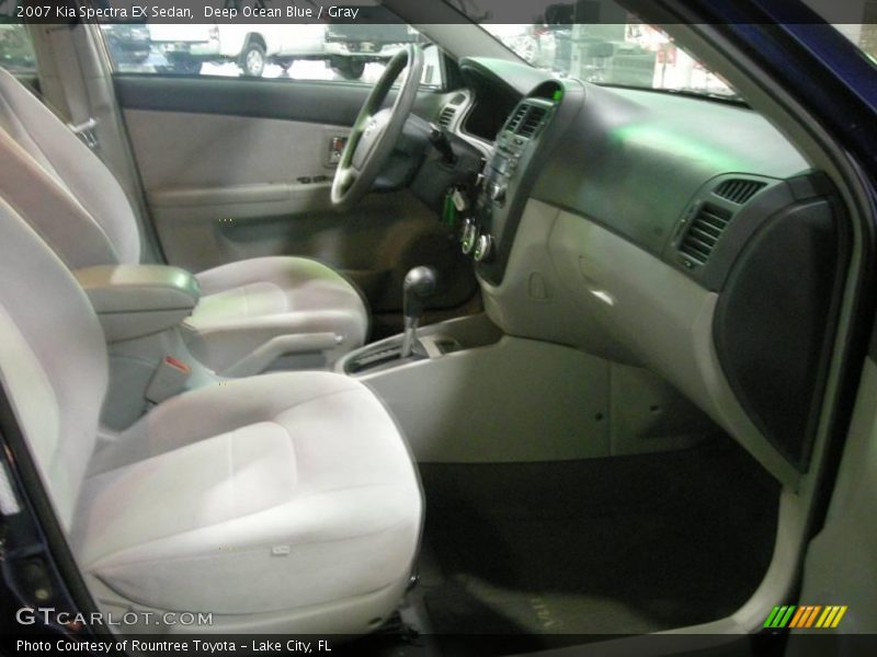 Deep Ocean Blue / Gray 2007 Kia Spectra EX Sedan