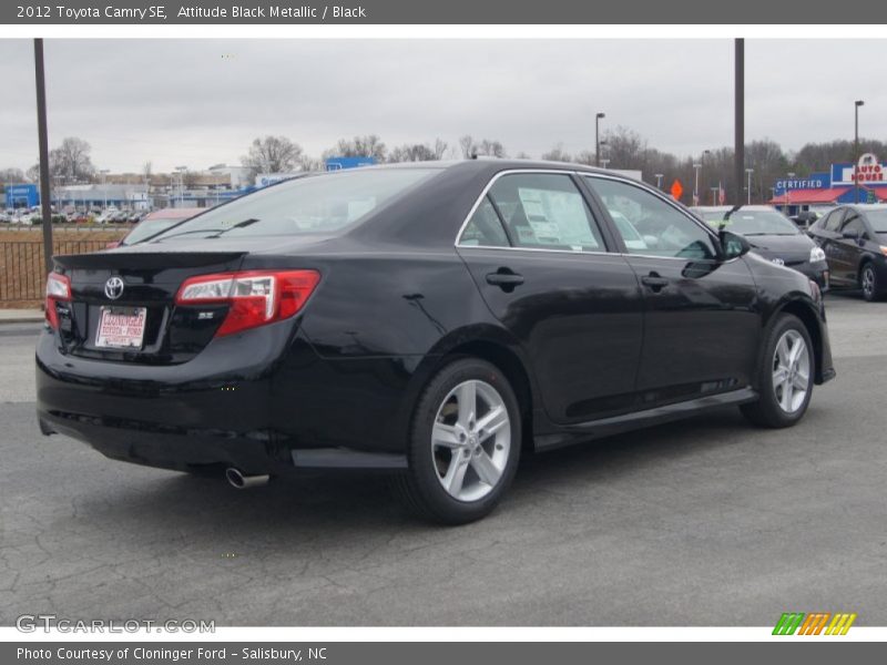 Attitude Black Metallic / Black 2012 Toyota Camry SE