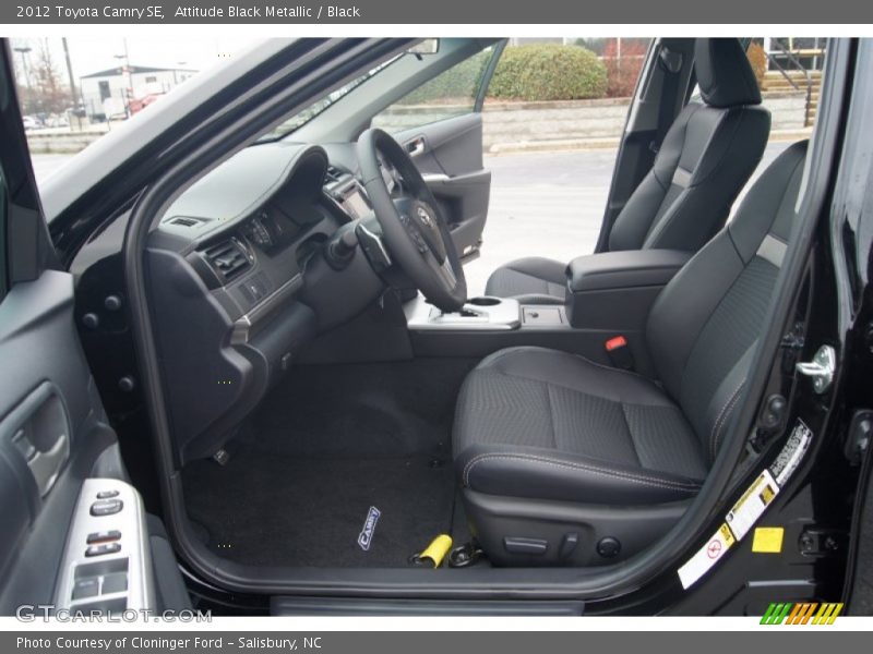 Attitude Black Metallic / Black 2012 Toyota Camry SE