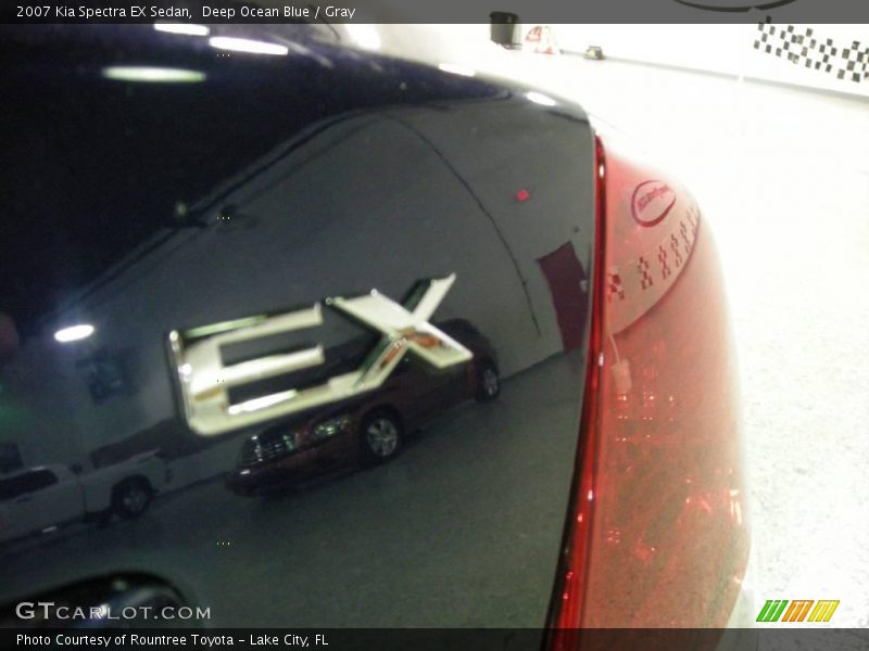 Deep Ocean Blue / Gray 2007 Kia Spectra EX Sedan