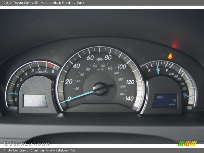 Attitude Black Metallic / Black 2012 Toyota Camry SE