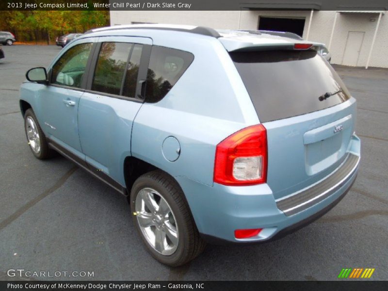 Winter Chill Pearl / Dark Slate Gray 2013 Jeep Compass Limited