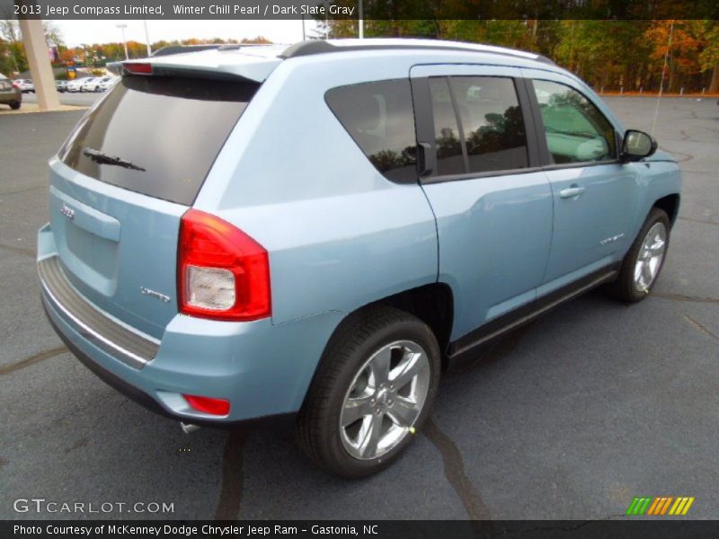 Winter Chill Pearl / Dark Slate Gray 2013 Jeep Compass Limited
