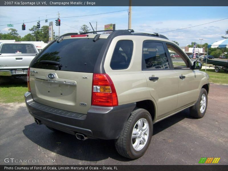 Champagne Metallic / Beige 2007 Kia Sportage LX V6