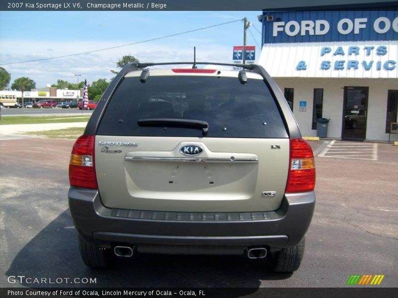 Champagne Metallic / Beige 2007 Kia Sportage LX V6