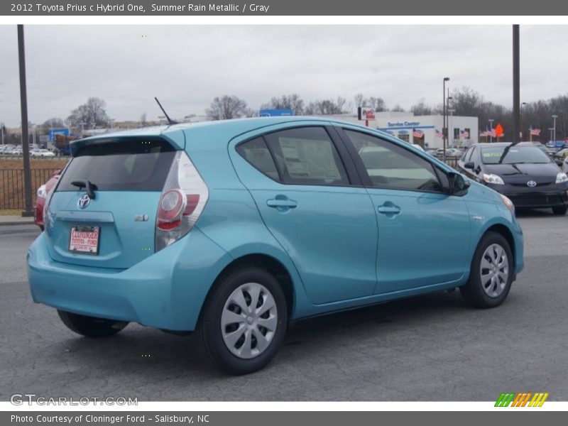 Summer Rain Metallic / Gray 2012 Toyota Prius c Hybrid One