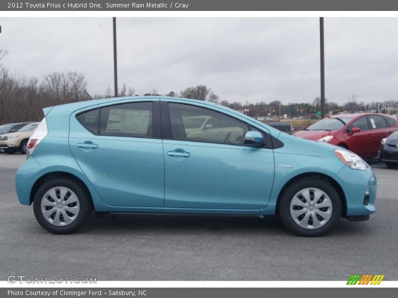 Summer Rain Metallic / Gray 2012 Toyota Prius c Hybrid One
