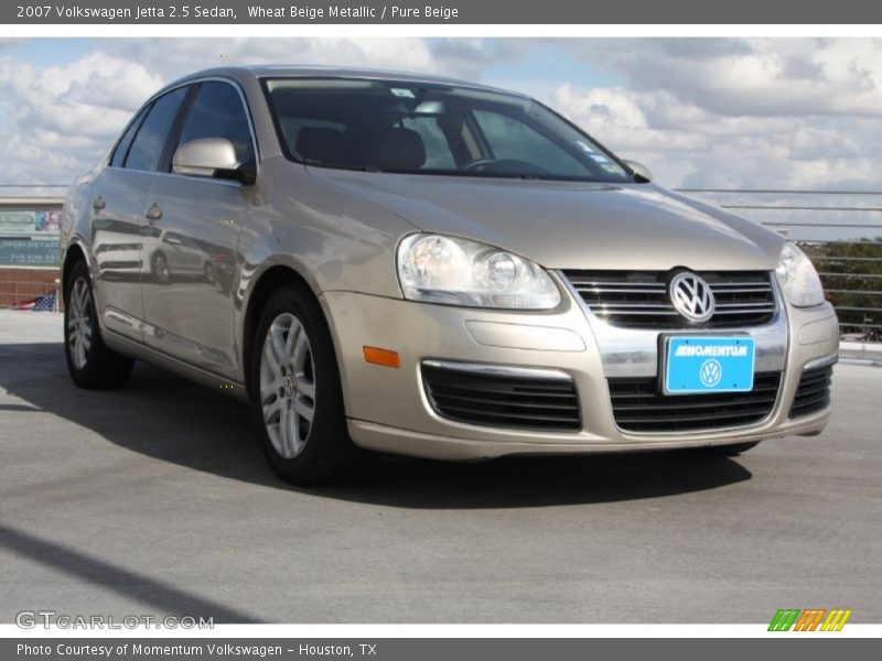 Wheat Beige Metallic / Pure Beige 2007 Volkswagen Jetta 2.5 Sedan