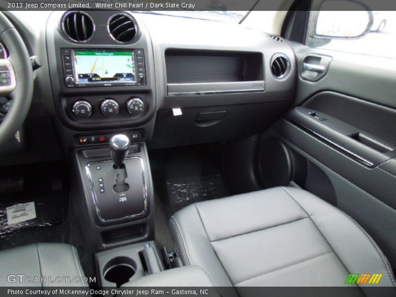 Winter Chill Pearl / Dark Slate Gray 2013 Jeep Compass Limited