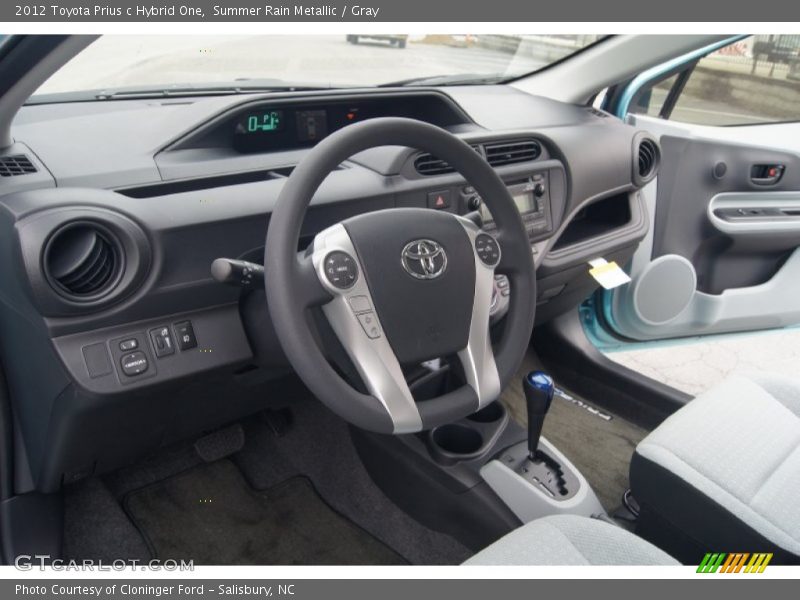 Summer Rain Metallic / Gray 2012 Toyota Prius c Hybrid One