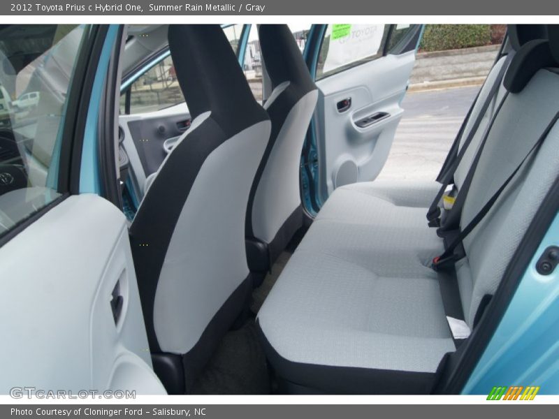 Summer Rain Metallic / Gray 2012 Toyota Prius c Hybrid One