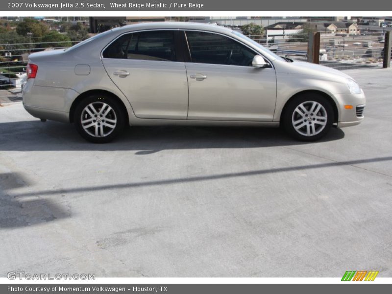 Wheat Beige Metallic / Pure Beige 2007 Volkswagen Jetta 2.5 Sedan